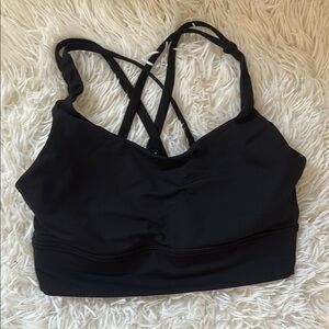 Lululemon Black Strappy Sports Bra Intimates